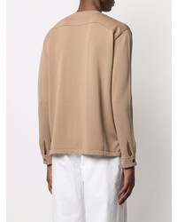 beige Langarmshirt von Roberto Collina