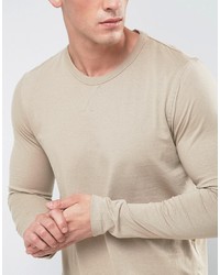 beige Langarmshirt von Brave Soul