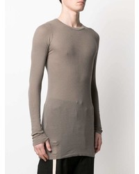 beige Langarmshirt von Rick Owens