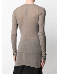 beige Langarmshirt von Rick Owens