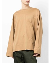 beige Langarmshirt von Wooyoungmi