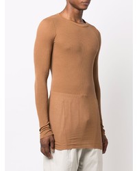 beige Langarmshirt von Rick Owens