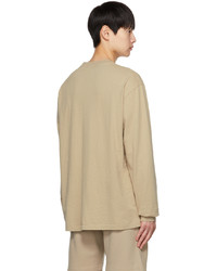 beige Langarmshirt von John Elliott