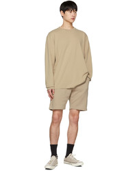 beige Langarmshirt von John Elliott