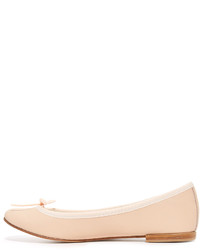 beige Leder Ballerinas von Repetto