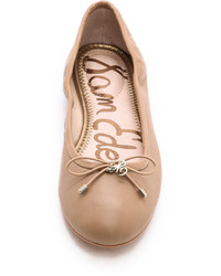 beige Leder Ballerinas von Sam Edelman