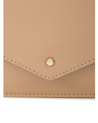 beige Leder Bauchtasche von Sara Battaglia