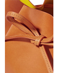 beige Leder Beuteltasche von Mansur Gavriel