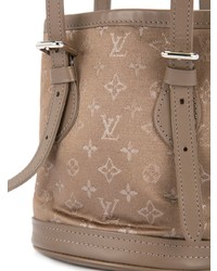 beige Leder Beuteltasche von Louis Vuitton Vintage