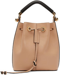 beige Leder Beuteltasche von Chloé