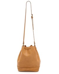 beige Leder Beuteltasche von Madewell