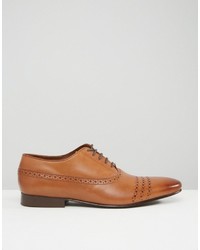 beige Leder Brogues von Asos