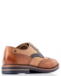 beige Leder Brogues von Base London