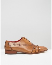 beige Leder Brogues von Jeffery West