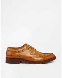 beige Leder Brogues von Ben Sherman