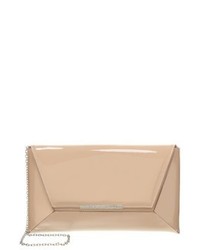 beige Leder Clutch von Buffalo
