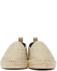 beige Leder Espadrilles von Loewe