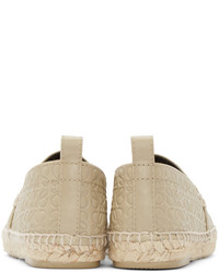 beige Leder Espadrilles von Loewe