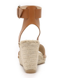 beige Leder Espadrilles von Soludos