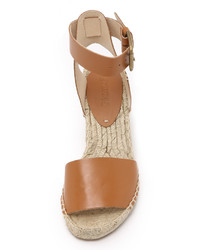 beige Leder Espadrilles von Soludos