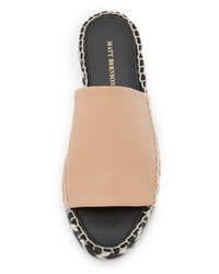 beige Leder Espadrilles von Matt Bernson