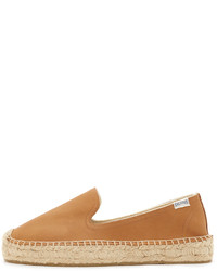 beige Leder Espadrilles von Soludos