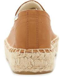 beige Leder Espadrilles von Soludos