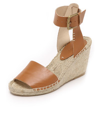 beige Leder Espadrilles von Soludos