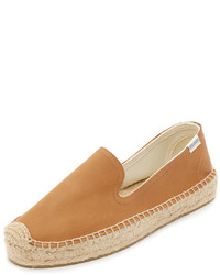 beige Leder Espadrilles von Soludos