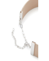 beige Leder Halskette von Jennifer Zeuner Jewelry