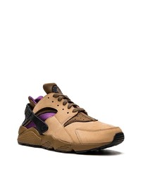 beige Leder niedrige Sneakers von Nike