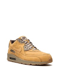 beige Leder niedrige Sneakers von Nike