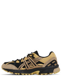 beige Leder niedrige Sneakers von Asics