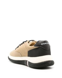 beige Leder niedrige Sneakers von OSKLEN