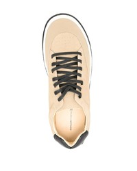 beige Leder niedrige Sneakers von OSKLEN