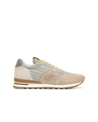 beige Leder niedrige Sneakers von BRIMARTS