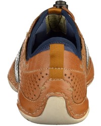 beige Leder niedrige Sneakers von Bugatti