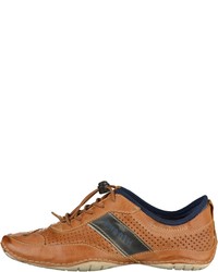 beige Leder niedrige Sneakers von Bugatti