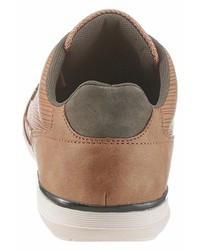 beige Leder niedrige Sneakers von Bugatti