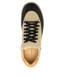 beige Leder niedrige Sneakers von OSKLEN