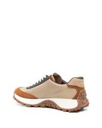 beige Leder niedrige Sneakers von Camper