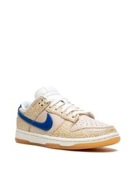 beige Leder niedrige Sneakers von Nike