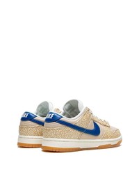 beige Leder niedrige Sneakers von Nike