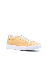 beige Leder niedrige Sneakers von Hide&Jack