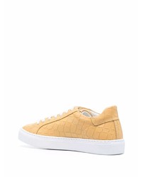 beige Leder niedrige Sneakers von Hide&Jack