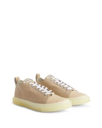 beige Leder niedrige Sneakers von Giuseppe Zanotti