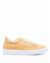 beige Leder niedrige Sneakers von Hide&Jack