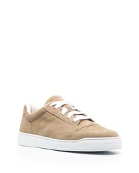 beige Leder niedrige Sneakers von Doucal's