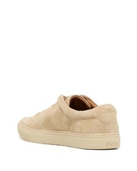 beige Leder niedrige Sneakers von Polo Ralph Lauren