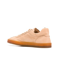 beige Leder niedrige Sneakers von Officine Creative